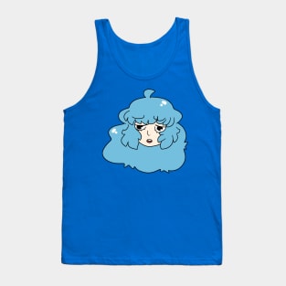 Blue Haired Girl Tank Top